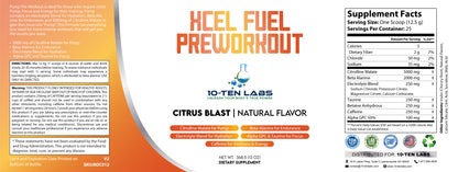 XCEL Fuel Pump Pre-Workout Citrus Blast