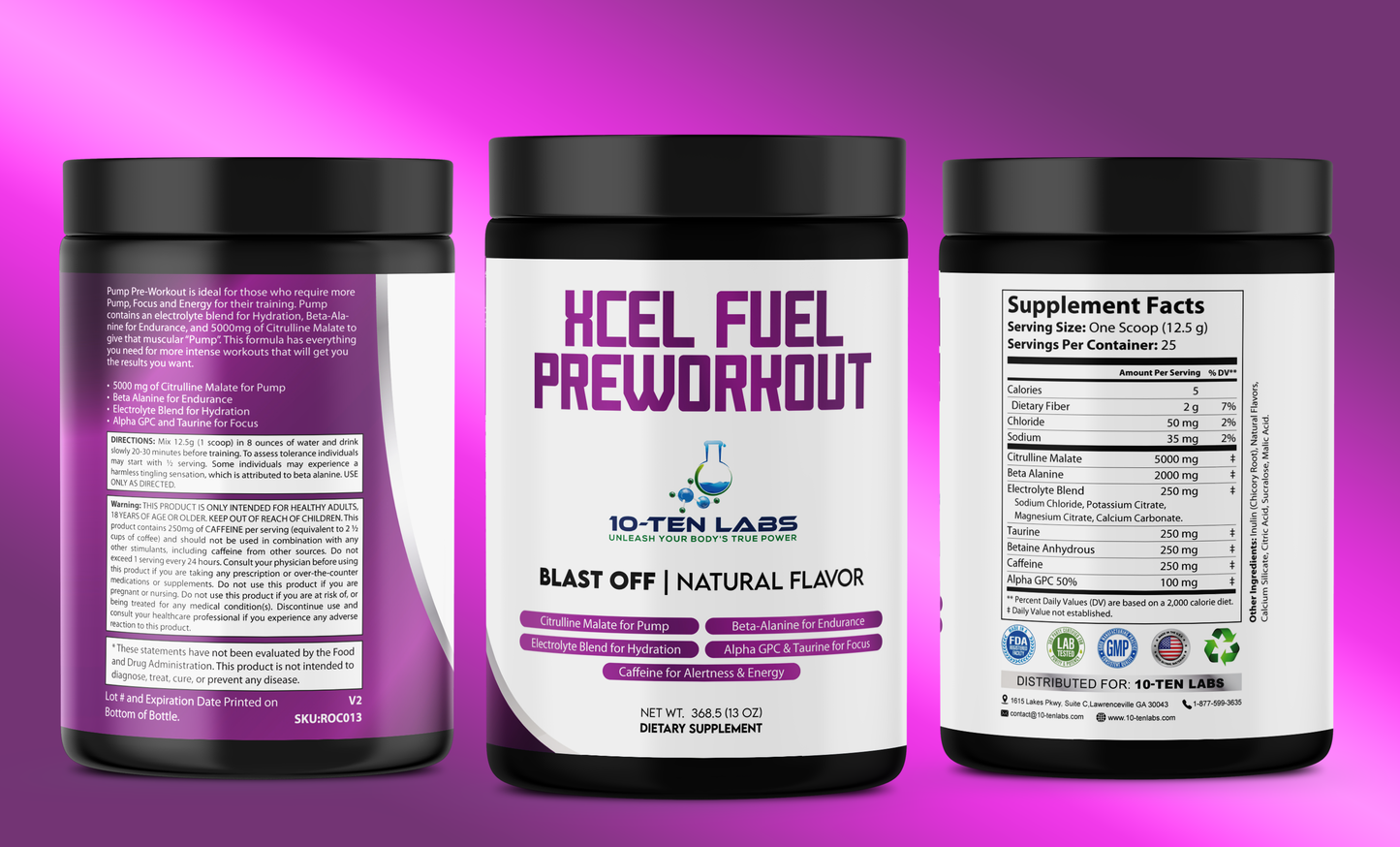 XCEL Fuel Pump Pre-Workout Blast Off