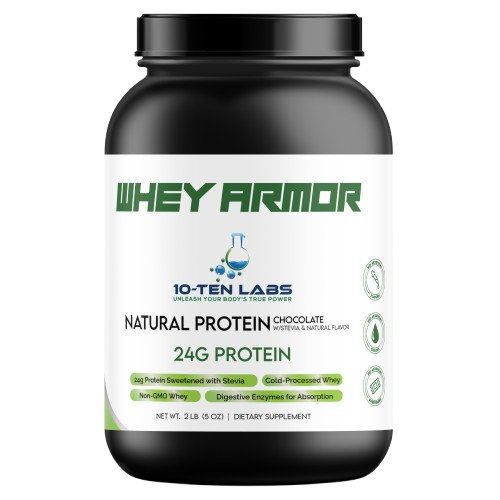 2lb 100% Whey Natural Protein w/Stevia Chocolate – 28 servings