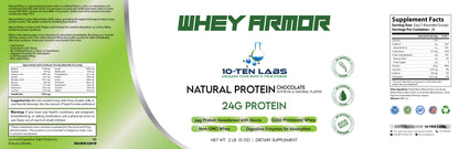 2lb 100% Whey Natural Protein w/Stevia Chocolate – 28 servings