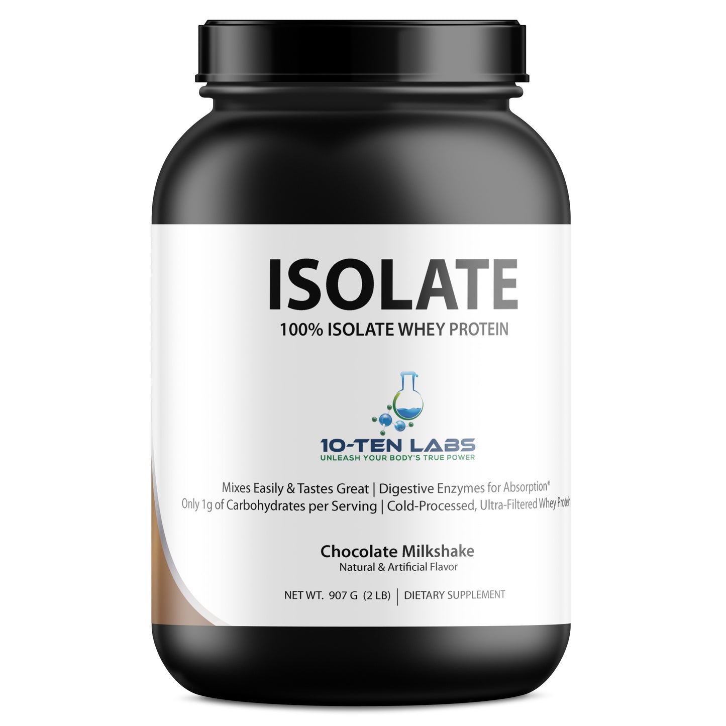 2lb 100% Whey Isolate Chocolate – 31 servings