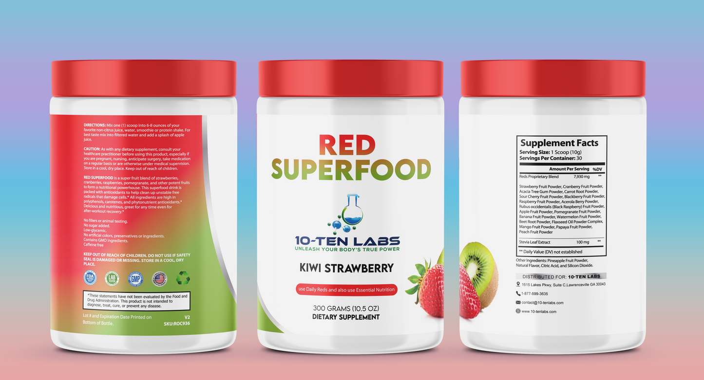 Red Superfood - Kiwi Strawberry