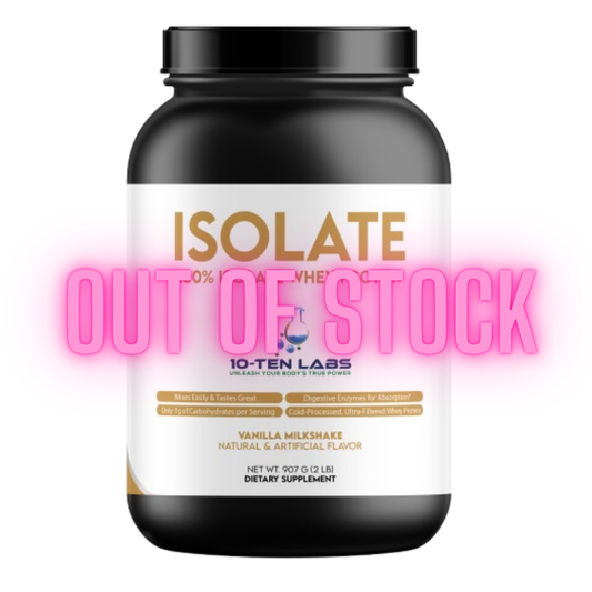 2lb 100% Whey Isolate Vanilla – 30 servings